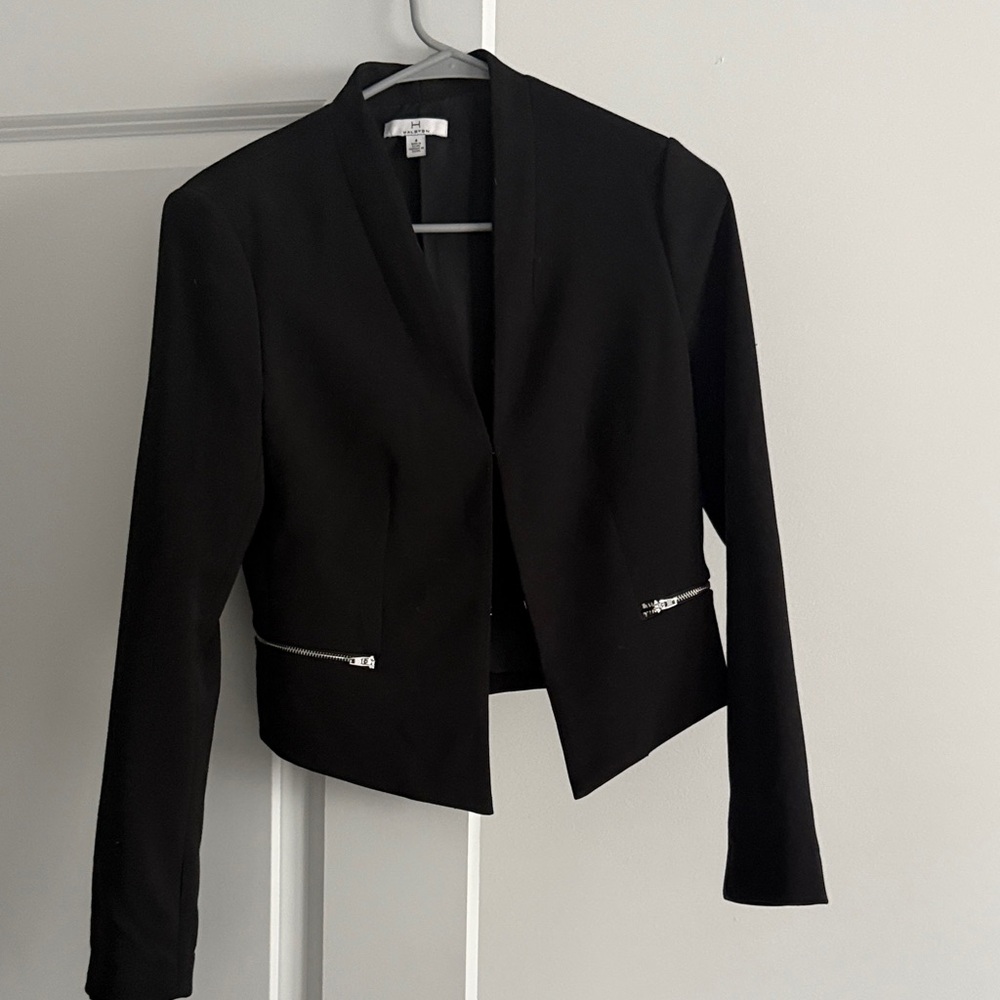 Halston cropped blazer
